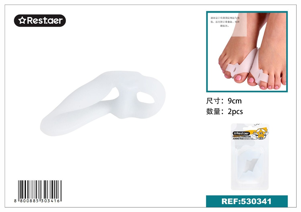 Protector de dedos para juanetes de doble orificio - Cuidado de pies