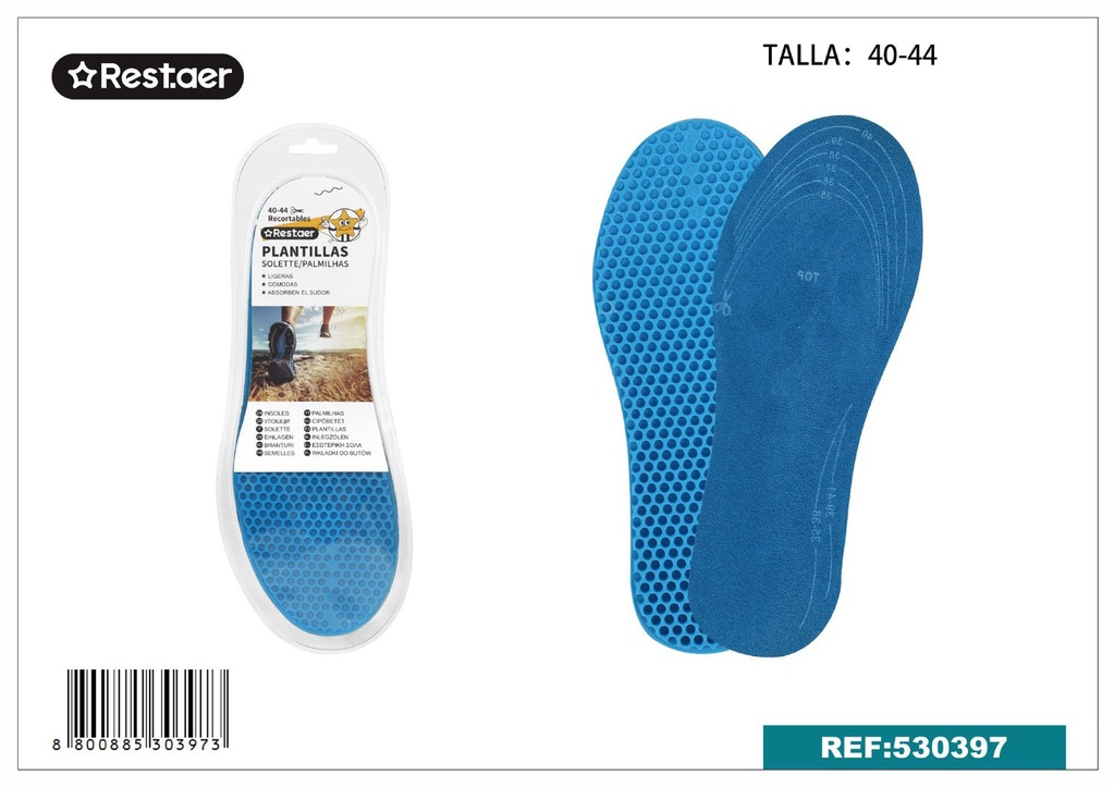 Plantillas de gel T40-44 para calzado