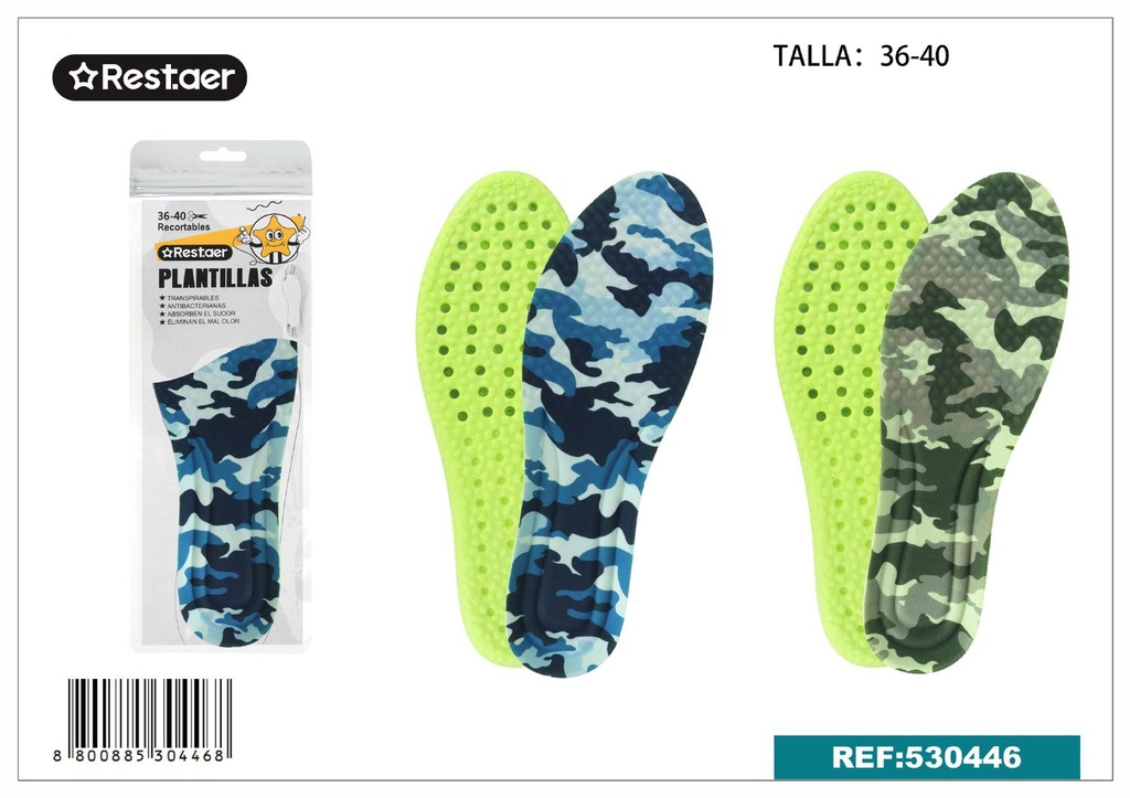 Plantillas de camuflaje (mujer) - Accesorios de calzado