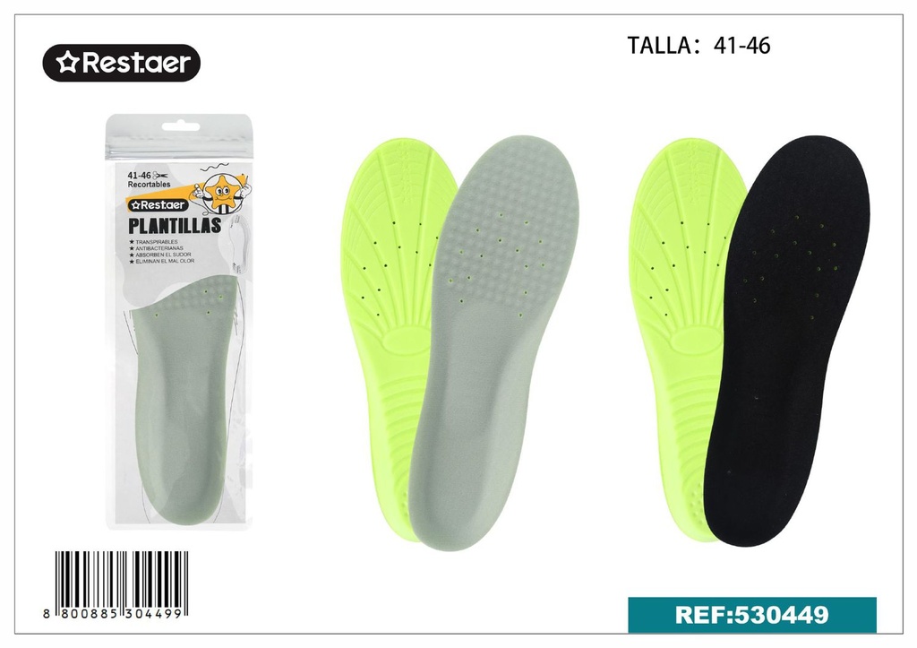 Plantillas deportivas de alta elasticidad para hombre