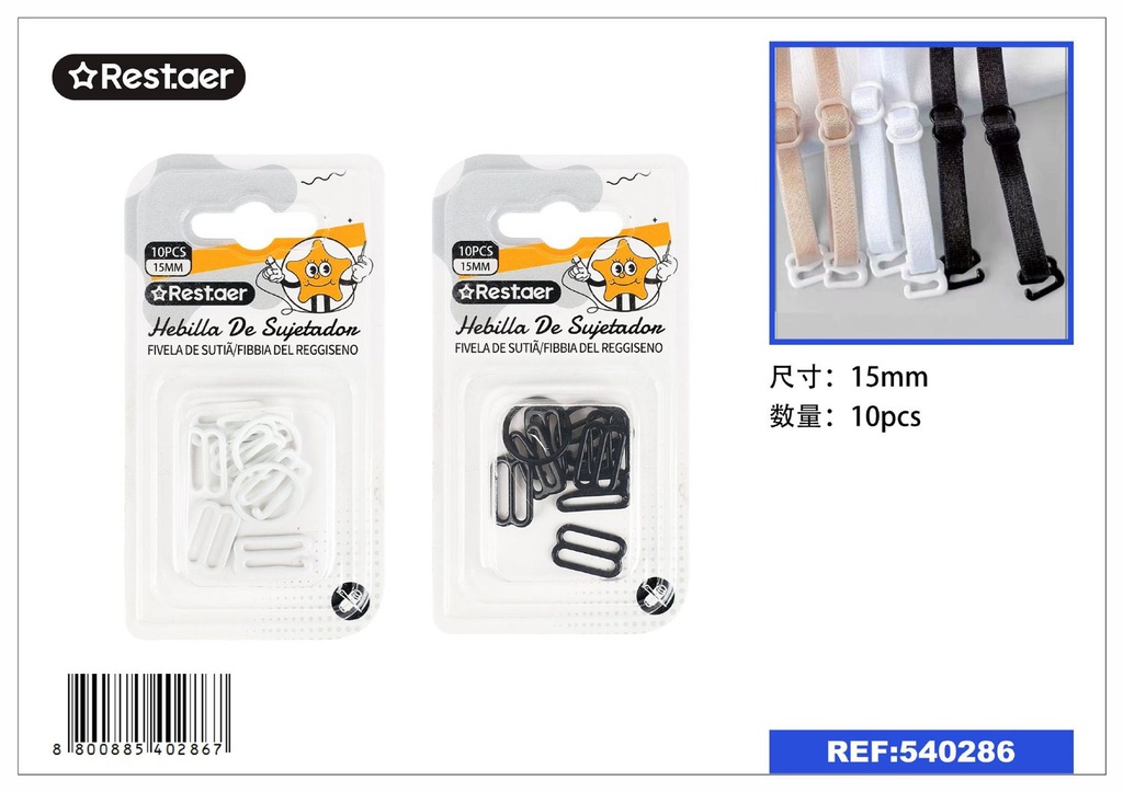 Ganchos de sujetador 15mm - Accesorios de lencería
