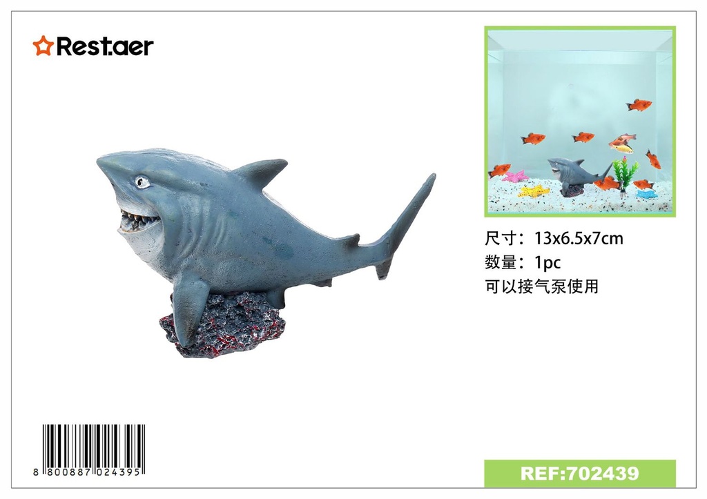 Adorno de acuario 13x6.5x7cm - Decoración de acuarios