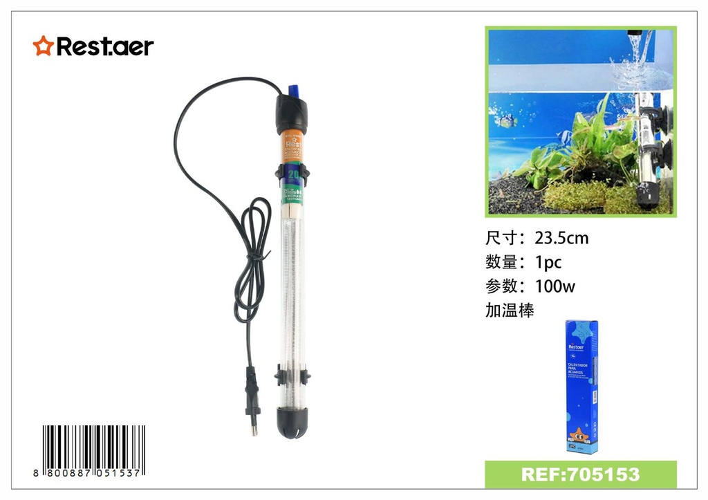 Calentador para acuario 100W