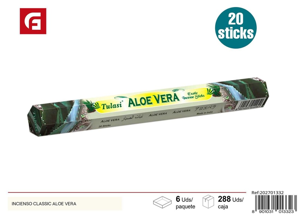 Incienso clásico aloe vera