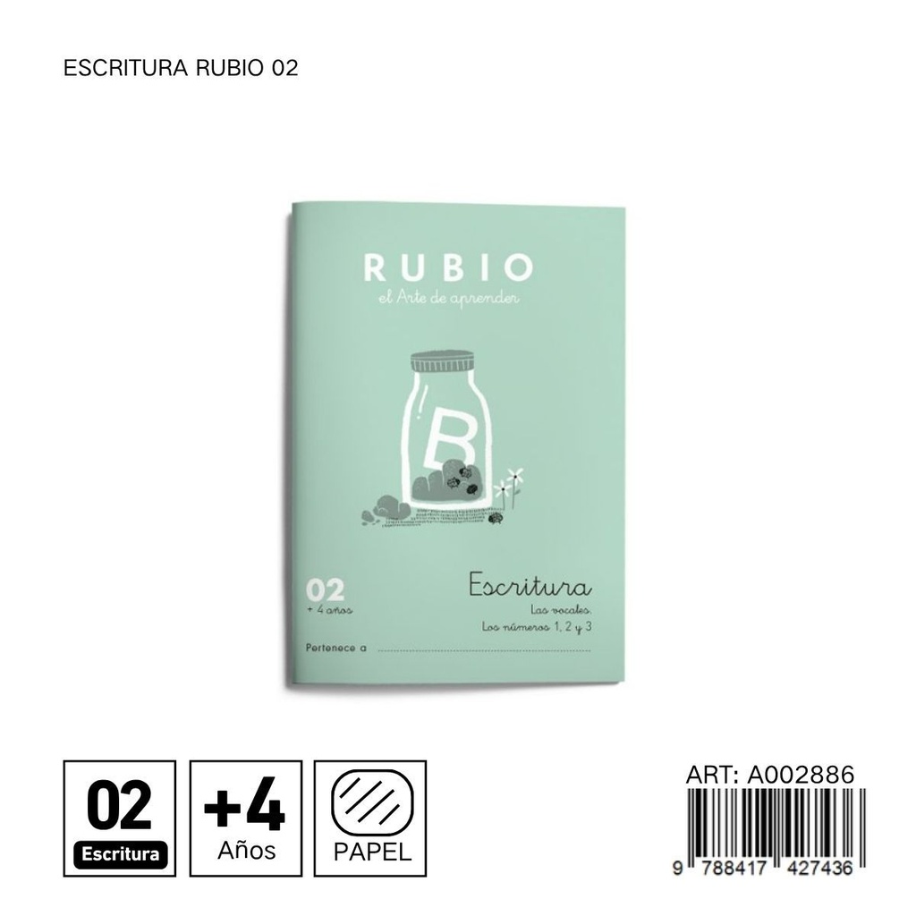 Cuaderno de preescritura 02 ideal para educación infantil