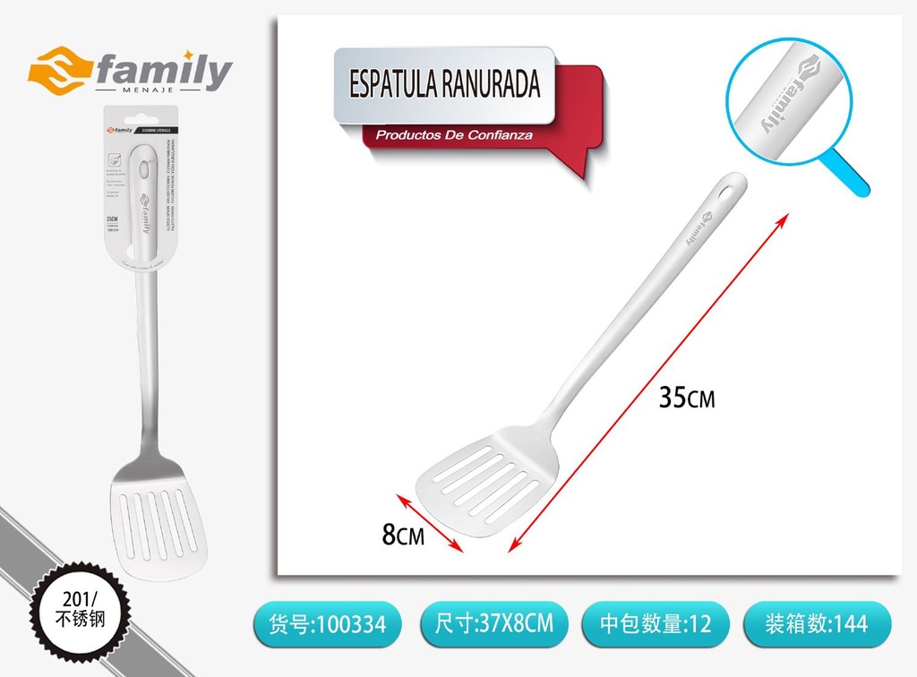 Espátula ranurada 240 mm - Herramienta de cocina