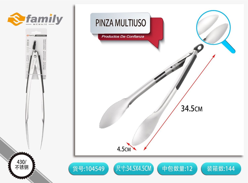 Pinza multiuso para pan - Utensilios de cocina