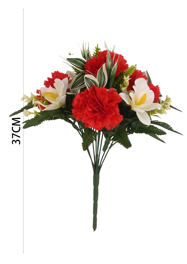 Ramillete de 10 cabezas de clavel para decoración