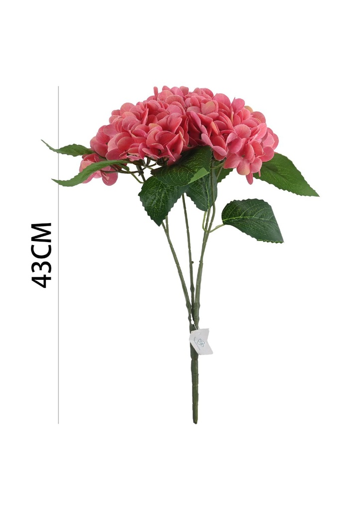 Ramo decorativo 3D de hortensias 43 cm - Decoración