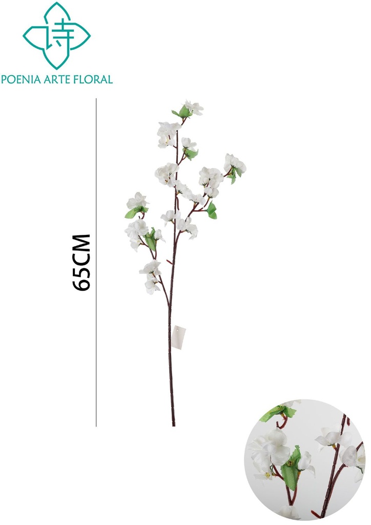Pequeño ramo de flores de durazno 65cm - Decoración floral