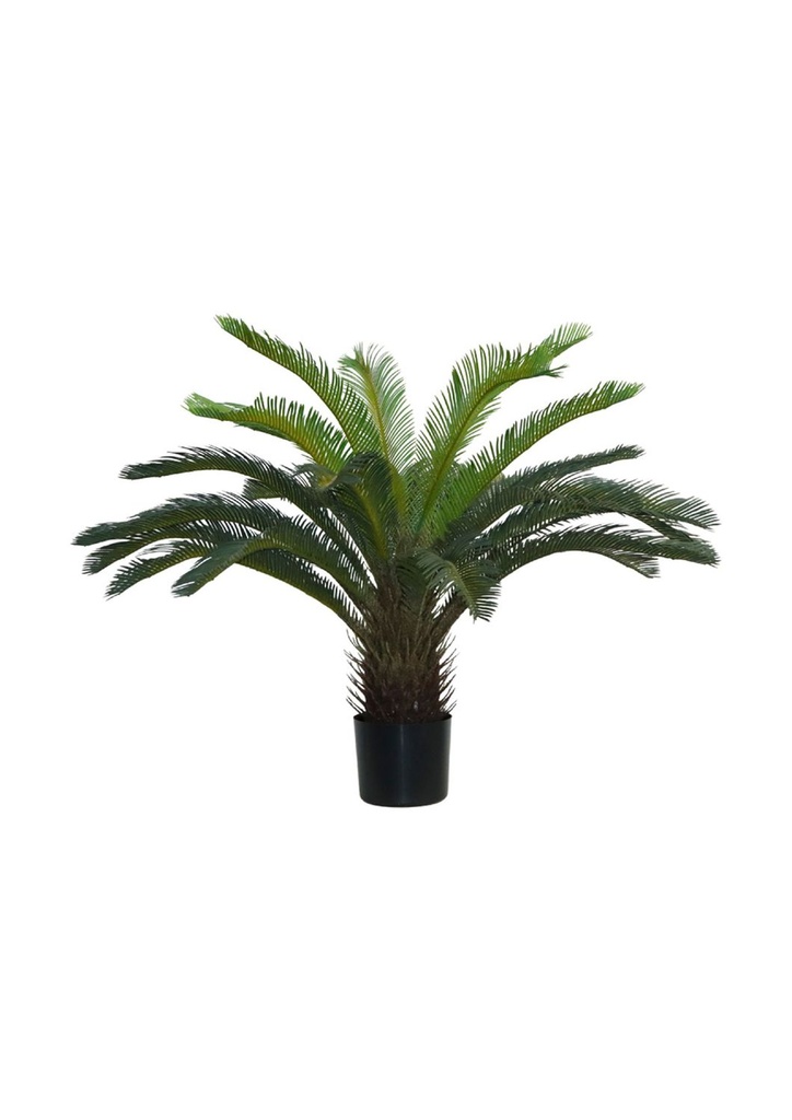 Árbol de palma cica artificial 80cm con 26 hojas para interiores