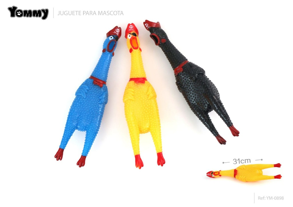 Juguete de vinilo de pollo 31 cm - Juguetes para mascotas