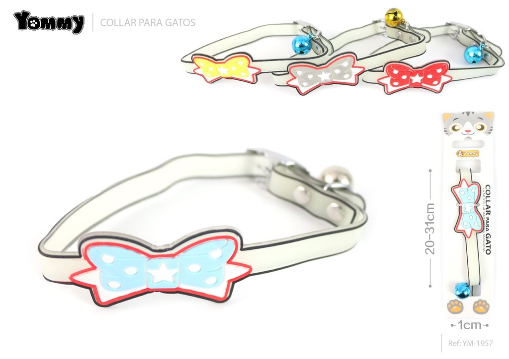 Collar para gato de noche 1.0x30cm - Accesorios para mascotas
