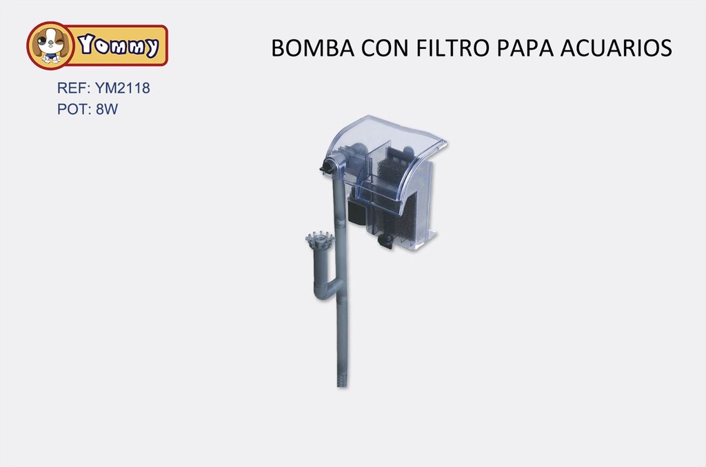 Filtro externo para acuarios 8W 500L/H