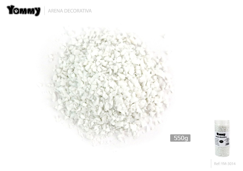 Arena decorativa blanca para acuarios 500g