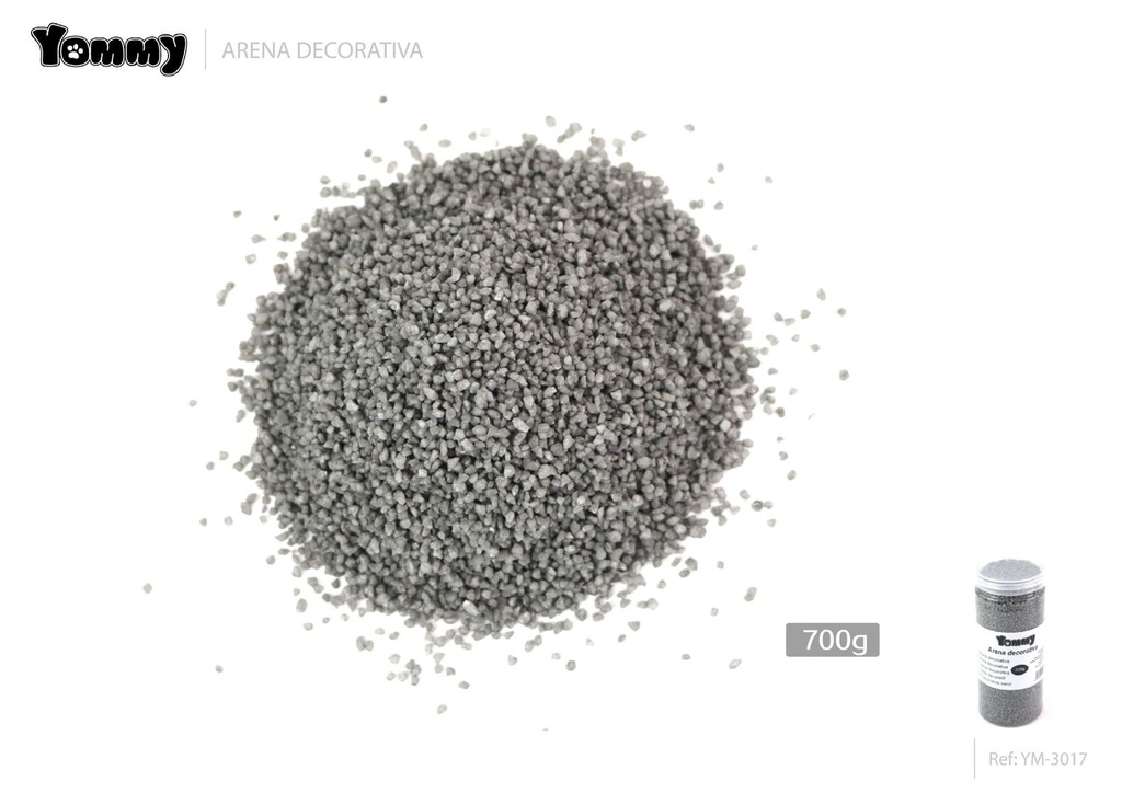 Arena gris decorativa para acuarios 700g - Decoración para acuarios