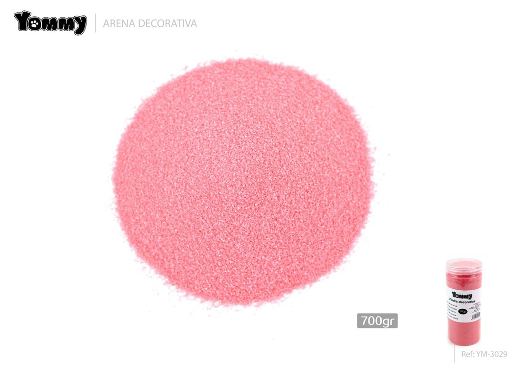 Arena rosa decorativa para acuarios 700g