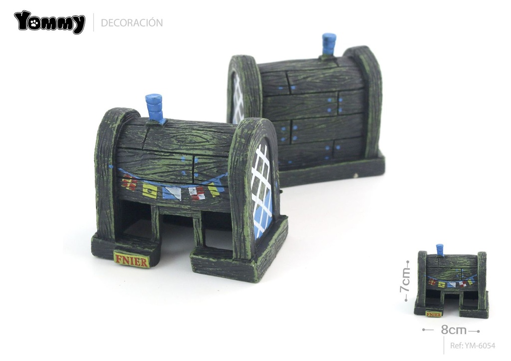 Decoración de acuario casa cangrejo 8*5*7 cm - Accesorios de acuarios