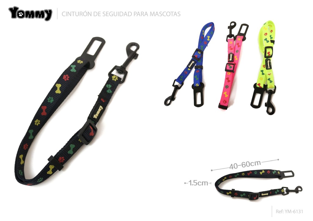 Cinturón de coche para perro 1.5cm*40-60cm - Accesorios para el automóvil