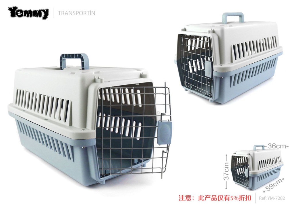 Transportín para mascotas 59*37*36 cm - Accesorios para mascotas