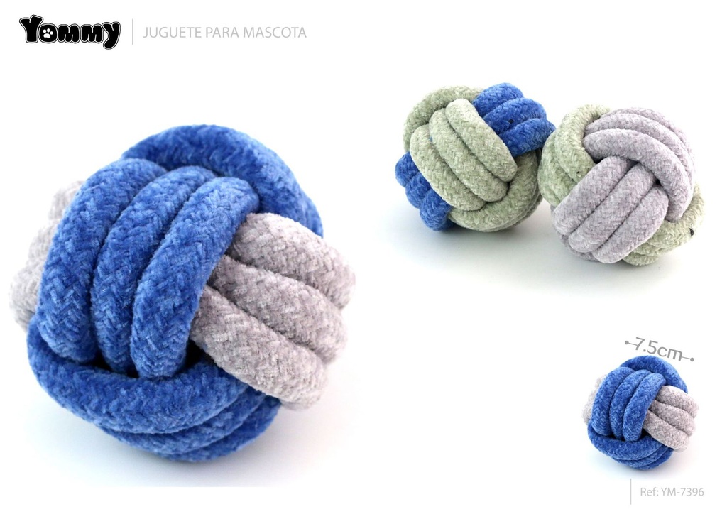 Juguete nudo bolas para mascotas 7.5cm - Juguetes para mascotas