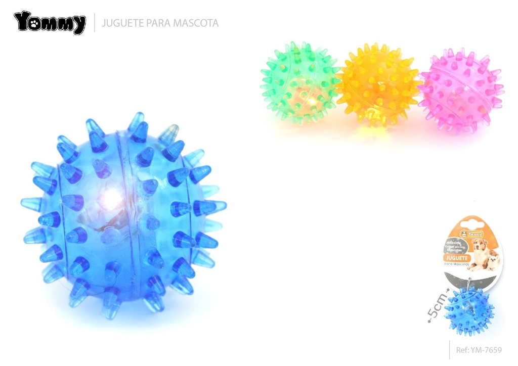 Juguete TPR para mascotas diámetro: 5.0 cm - Juguetes luminosos para perros
