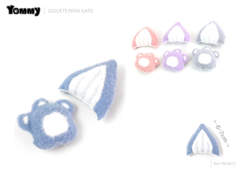 Juguete para gato orejas de armiño (6-7cm) - Juguetes para gatos