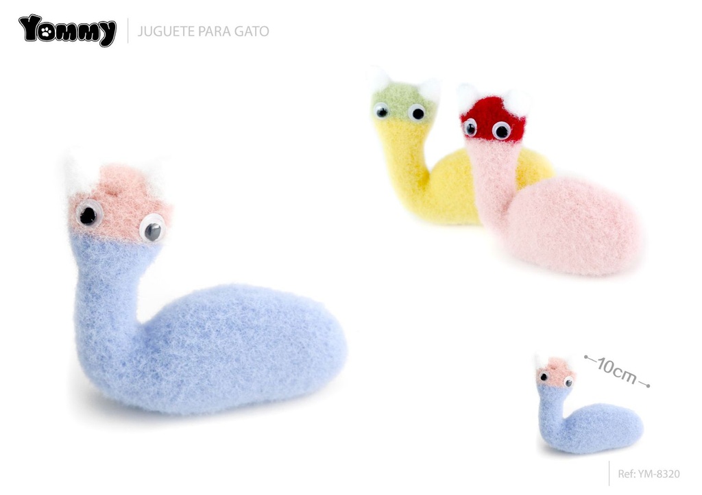Juguete caracol de 10 cm para gatos - Juguetes para mascotas