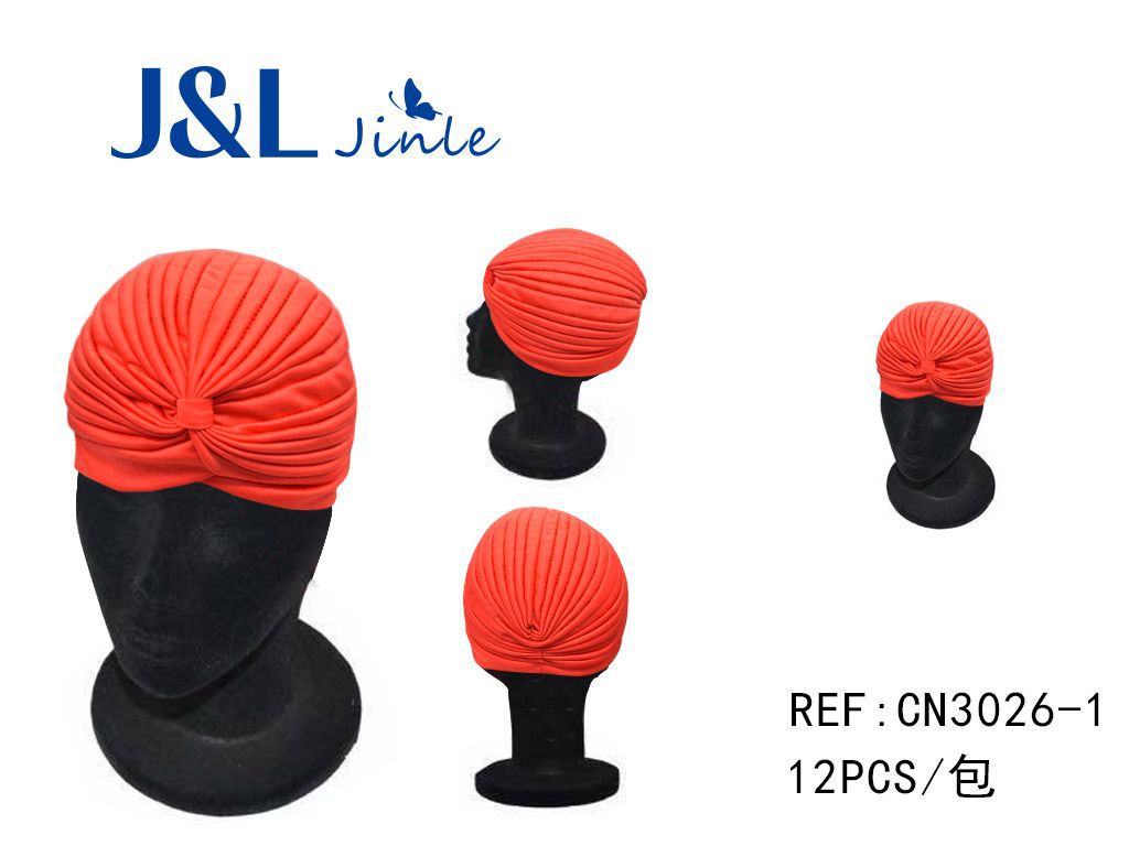 Turbante de pelo naranja para accesorios de cabello