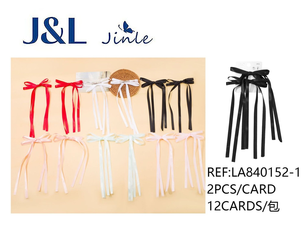 Clip con lazo de cinta 2pcs - Accesorios para el cabello