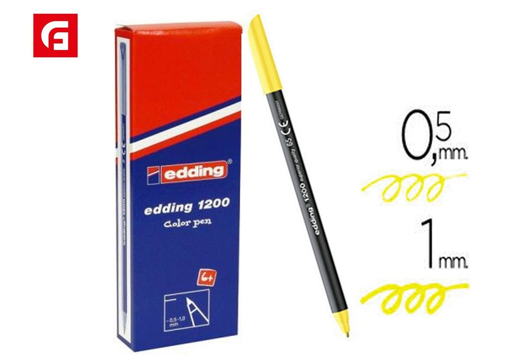 Ratolador Edding 1200 (65) amarillo neón - Artículos de oficina