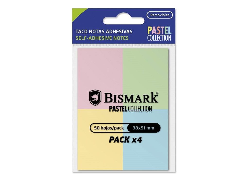  Set de 4 bloques adhesivos - Notas adhesivas - Papelería y oficina