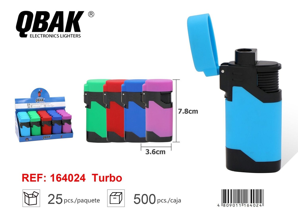 Mechero turbo QBAK FH-898 para encender y fumar