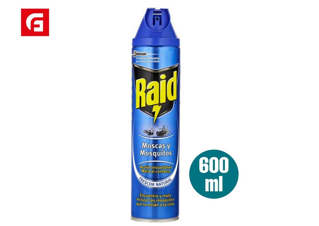 Insecticida RAID 600cc para moscas y mosquitos