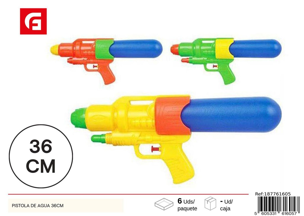 Pistola de agua 36cm - Juguete de verano 