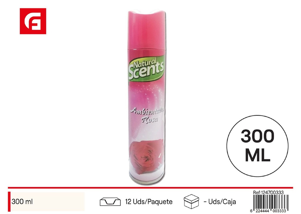 Ambientador aerosol natural "Rosa" 300ML - Ambientadores