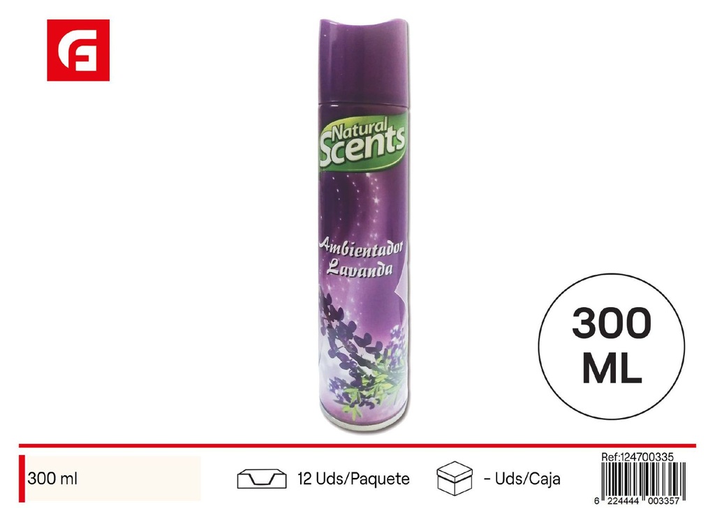 Ambientador aerosol natural "Lavanda" 300ML - Ambientadores