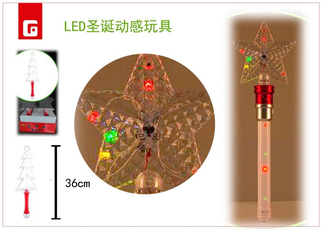 Luces decorativas de Navidad LED con música y animación