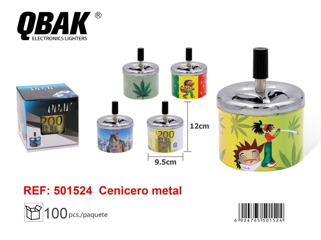 Cenicero QBAK 501524 para fumadores