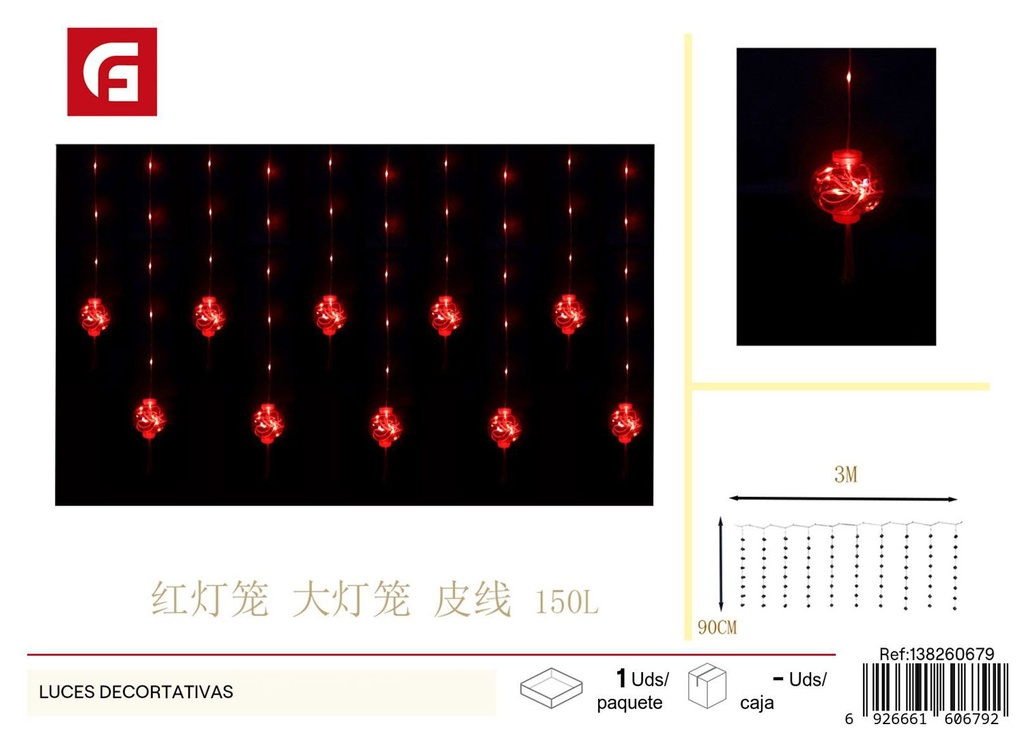 Luces decorativas para Navidad y celebraciones