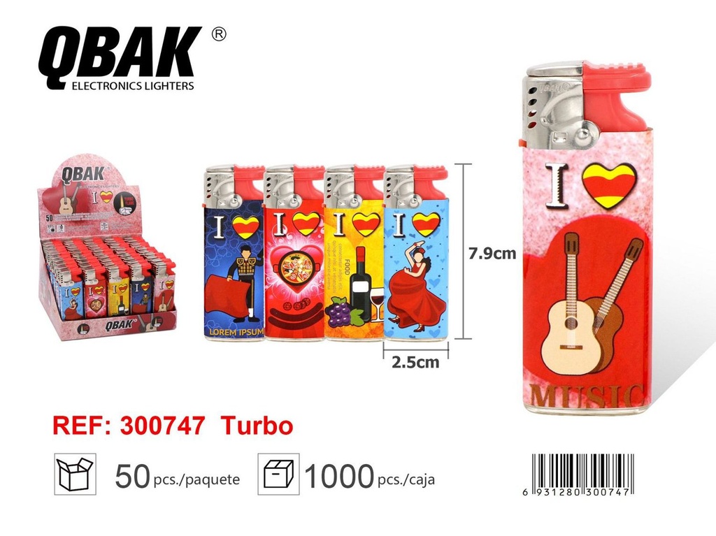 Encendedor turbo QBAK FH1002 - Artículos de fumador