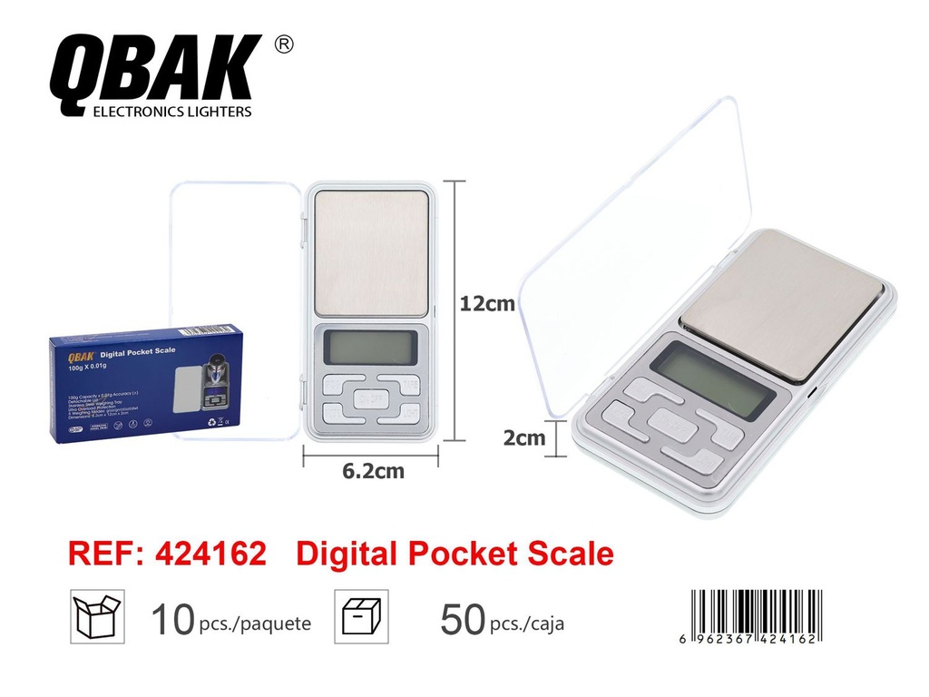 Báscula digital QBAK 424162 para peso preciso