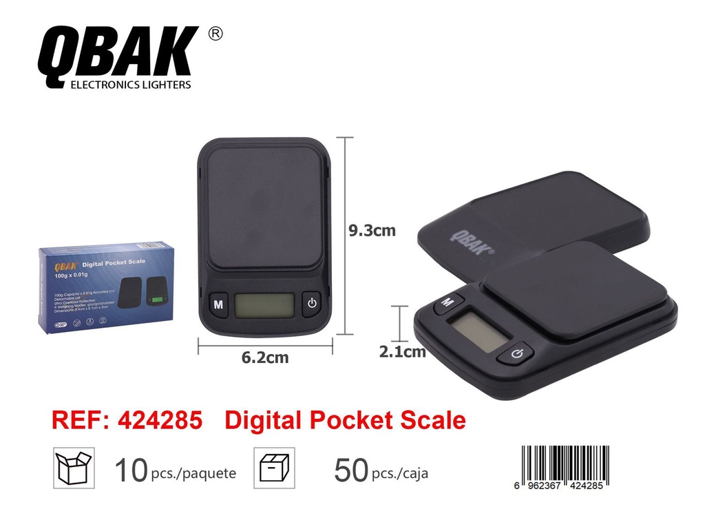 Báscula digital QBAK 424285 para control de peso