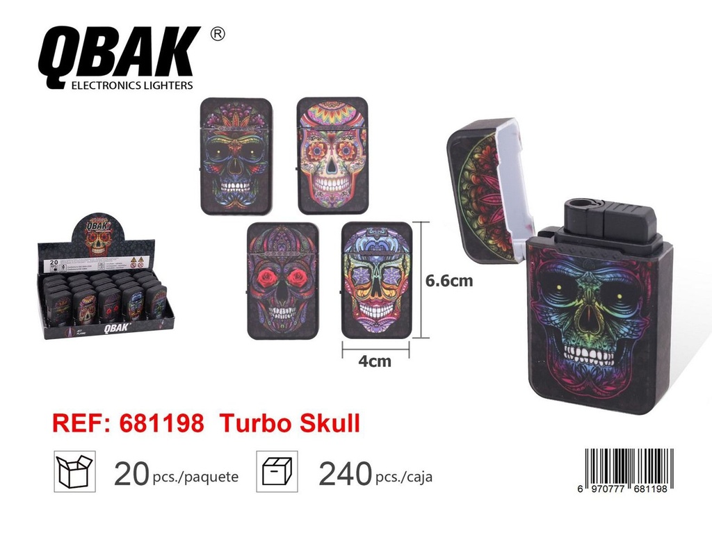 Mechero turbo QBAK encendedor para fumadores y uso diario