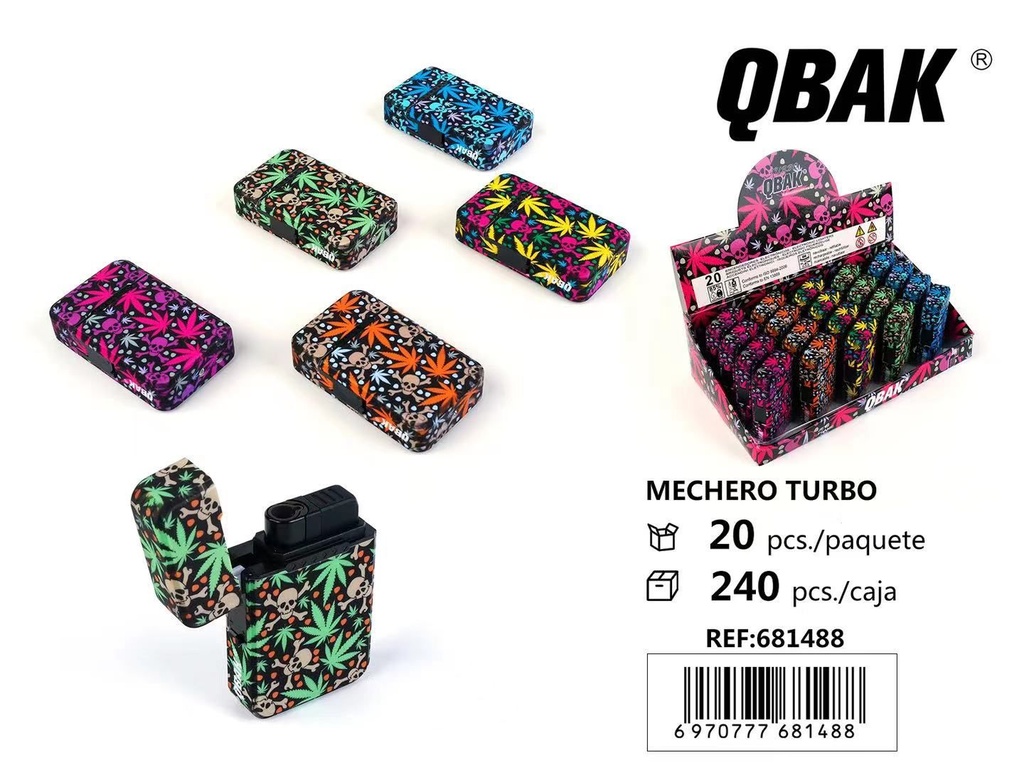 Mechero turbo Qbak, encendedor potente y elegante