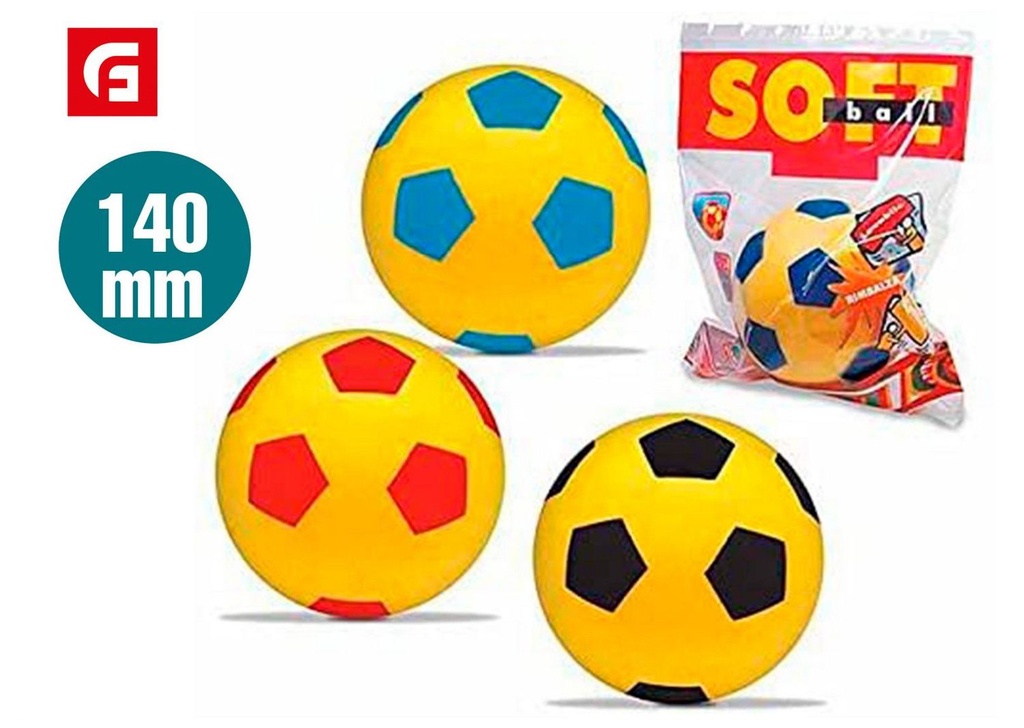 Balón Soft 140mm FU - Deportes y juguetes