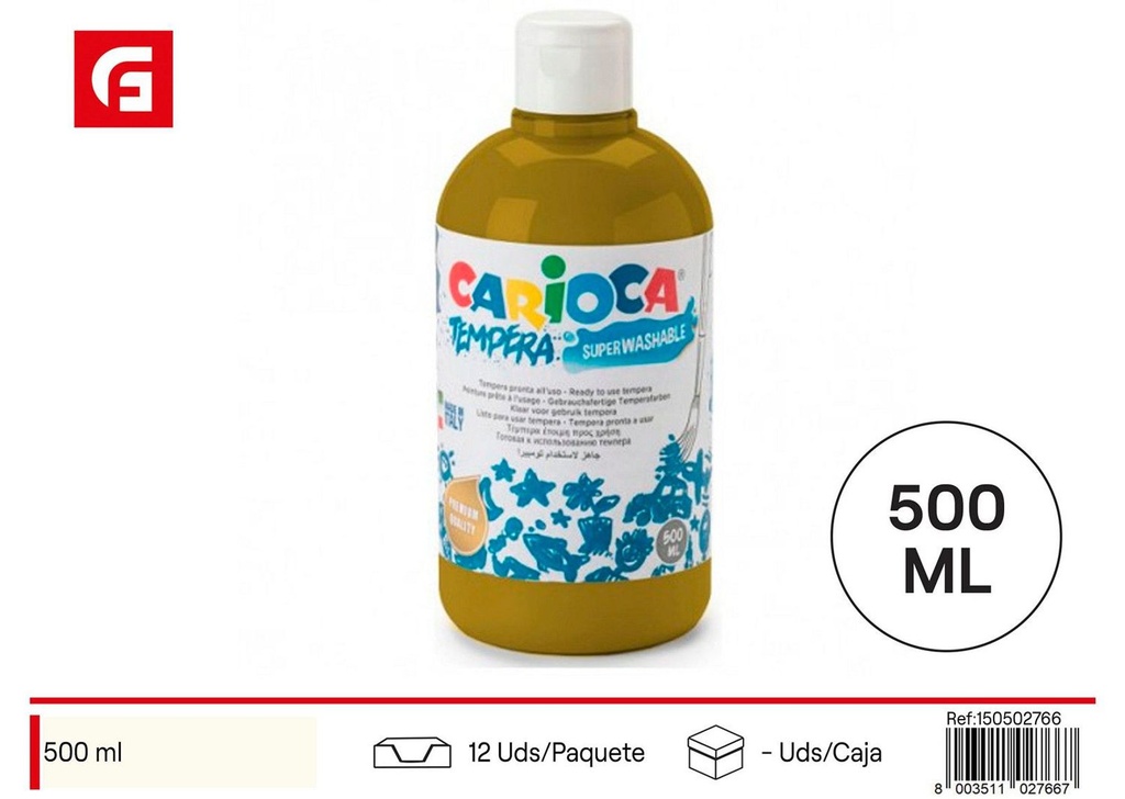 Tempera bronce 500 ml - Material escolar