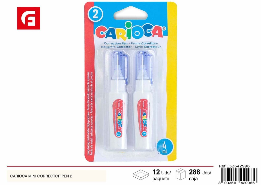 Corrector en miniatura Carioca - Papelería