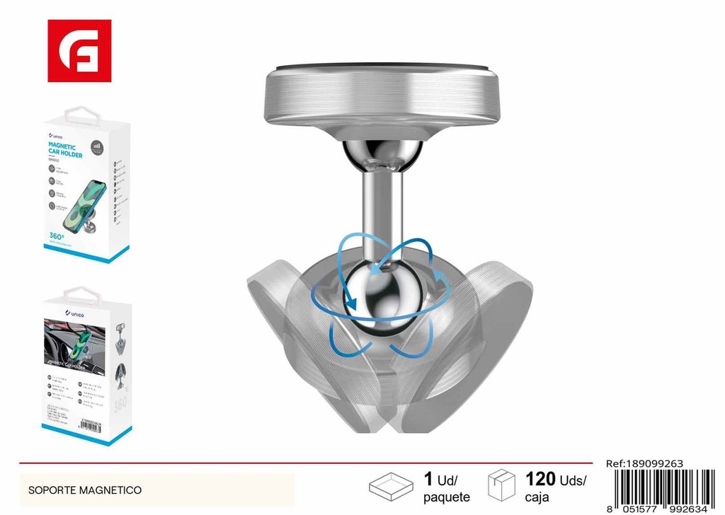 Soporte magnético para teléfono móvil