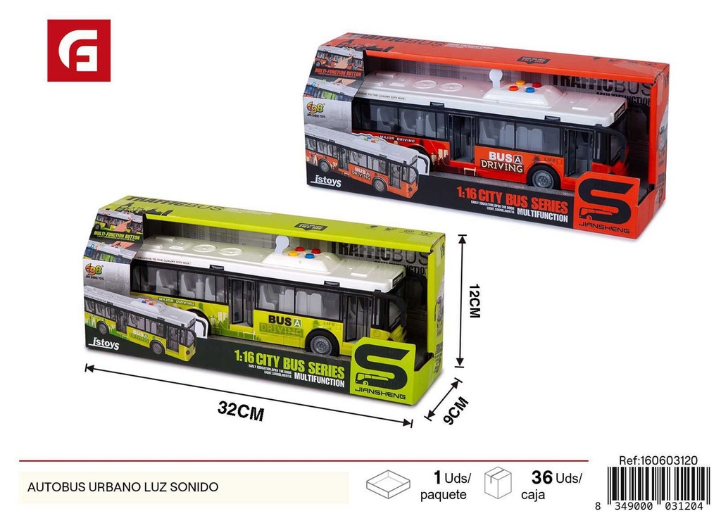 Autobús urbano con luz y sonido - Juguetes automóviles